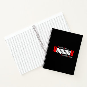 UEqualsU HIV Facts Not Fear Science Not Stigma Notebook