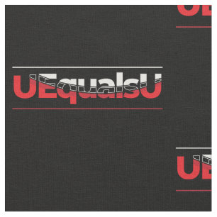 UEqualsU HIV Undetectable Typography Art Fabric