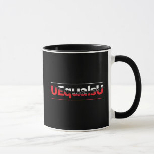 UEqualsU HIV Undetectable Typography Art Mug