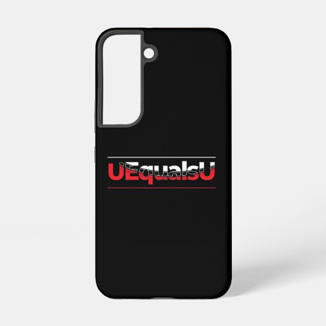 UEqualsU HIV Undetectable Typography Art Samsung Galaxy S22 Case (Back)