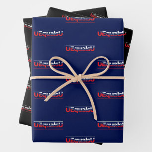 UEqualsU HIV Undetectable Typography Art Wrapping Paper Sheet