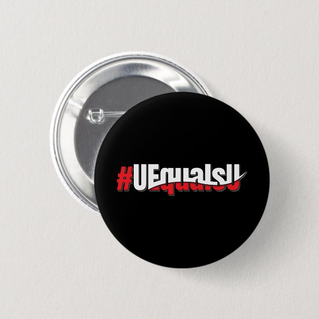 UEqualsU HIV Undetectable Untransmittable Art 2 Inch Round Button (Front & Back)