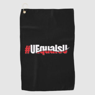 UEqualsU HIV Undetectable Untransmittable Art Golf Towel