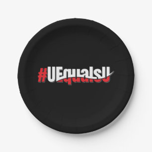 UEqualsU HIV Undetectable Untransmittable Art Paper Plate