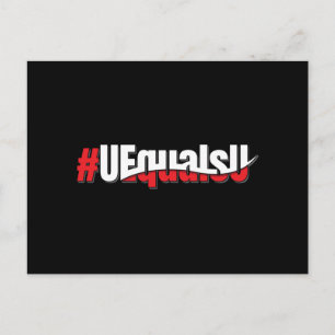UEqualsU HIV Undetectable Untransmittable Art Postcard
