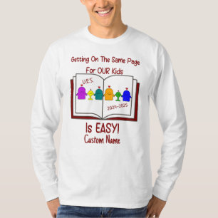 UES Staff Shirt-Mens Basic Long Sleeve-customname T-Shirt
