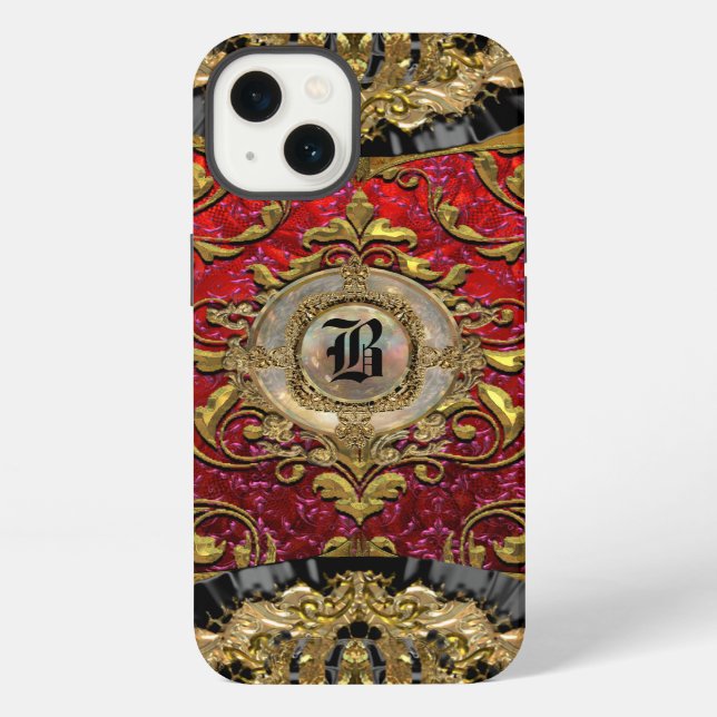 Ufay Markesea Elegant Monogram iPhone Case (Back)