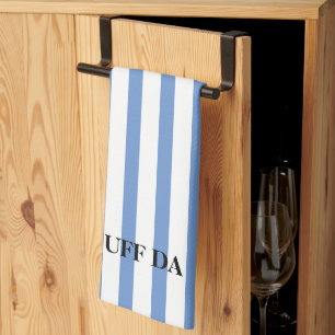 Uff Da Dusty Blue Kitchen Towels