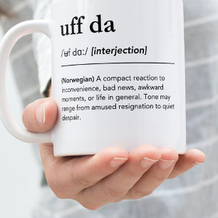 Uff Da Funny Norwegian Heritage Gift Norway Coffee Mug