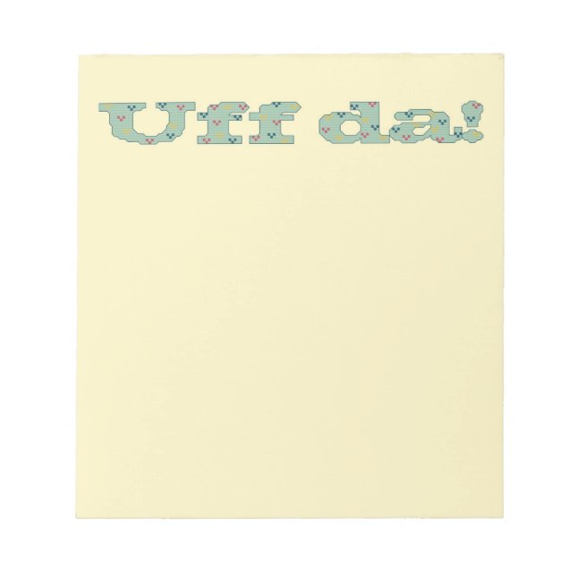 Uff da! Notepad (Front)