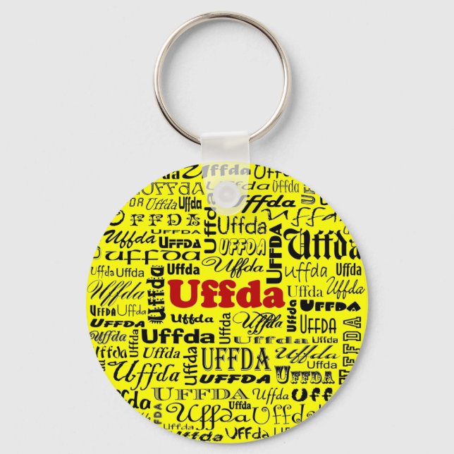 Uffda Keychain (Front)