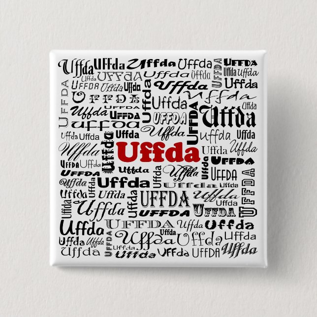 Uffda Square Pin (Front)