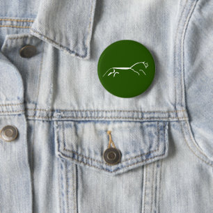 Uffington white horse ancient geoglyph symbol engl 2 inch round button