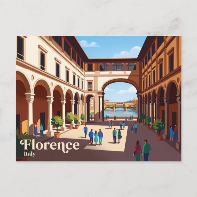 Uffizi Gallery Italy Postcard (Front)