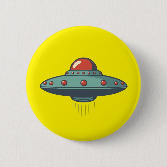 UFO 2 INCH ROUND BUTTON (Front)