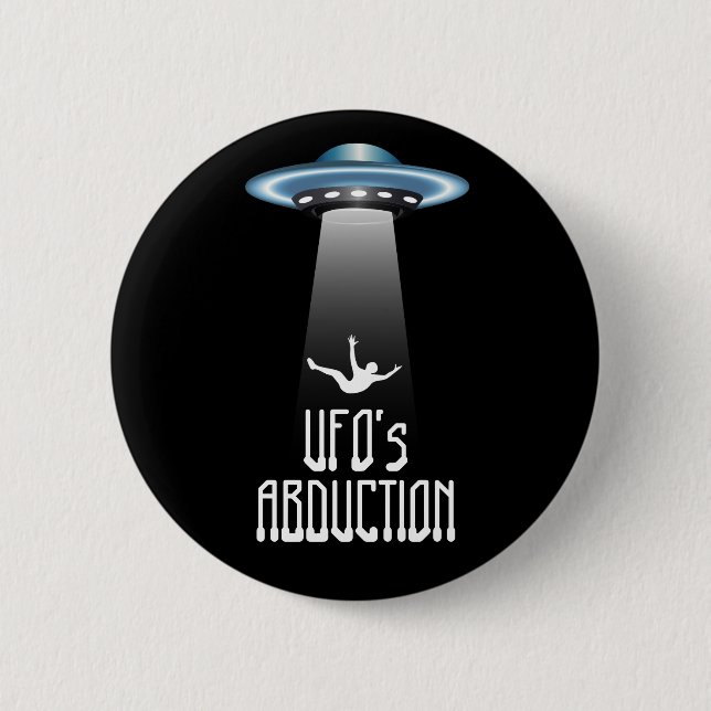 UFO abduction 2 Inch Round Button (Front)