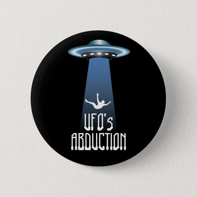 UFO abduction 2 Inch Round Button (Front)