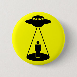 UFO Abduction 2 Inch Round Button