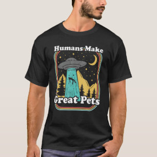 Ufo Abduction 80s Retro Alien Humans Make Great T-Shirt