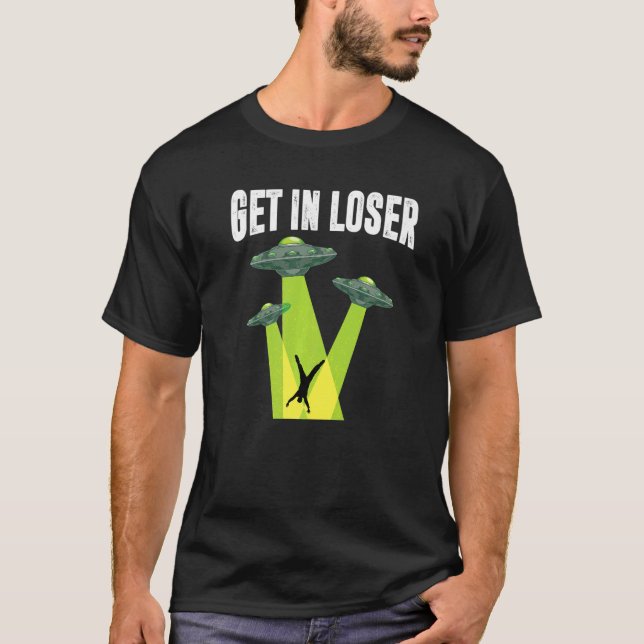 Ufo Abduction Alien Believer Sci Fi  Alien T-Shirt (Front)