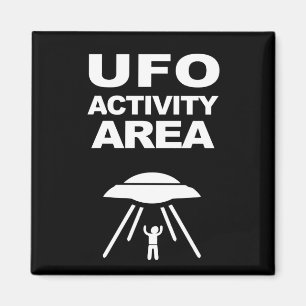UFO activity area, geeky design Magnet