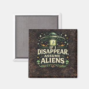 UFO Alien Abduction Humour Magnet