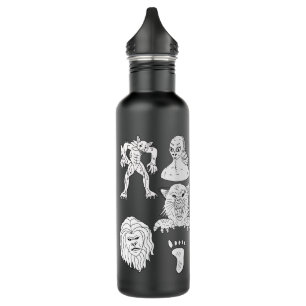 UFO, Alien, Bigfoot, Mothman, Dogman, Cryptids  710 Ml Water Bottle