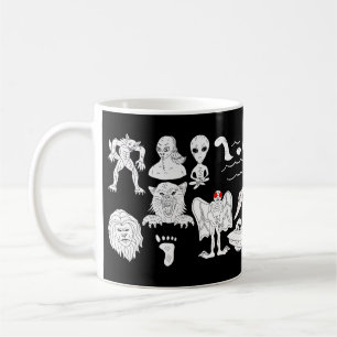 UFO, Alien, Bigfoot, Mothman, Dogman, Cryptids   Coffee Mug