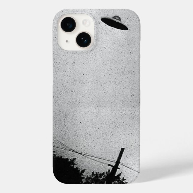 UFO Alien Extraterrestrial Spacecraft Top Secret Case-Mate iPhone Case (Back)