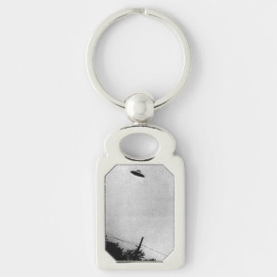 UFO Alien Extraterrestrial Spacecraft Top Secret Keychain