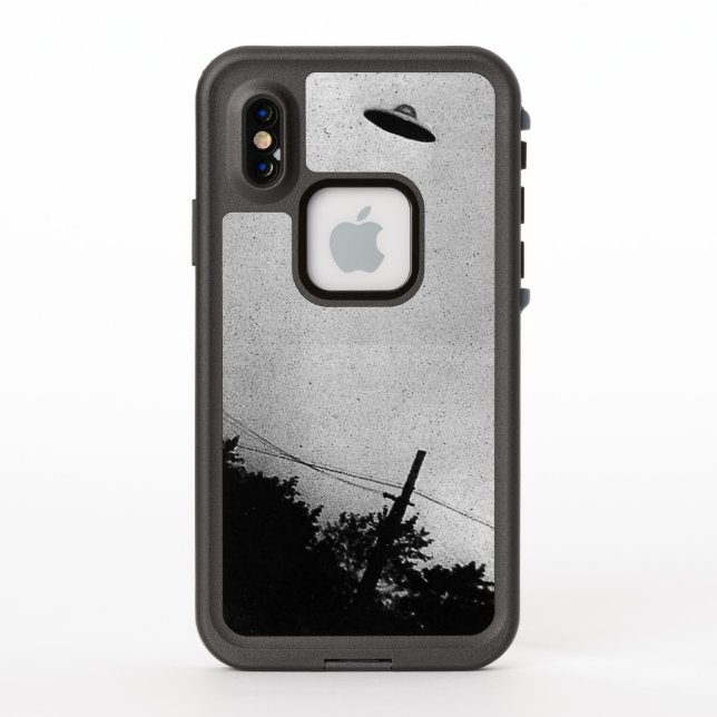 UFO Alien Extraterrestrial Spacecraft Top Secret LifeProof iPhone Case (Back)