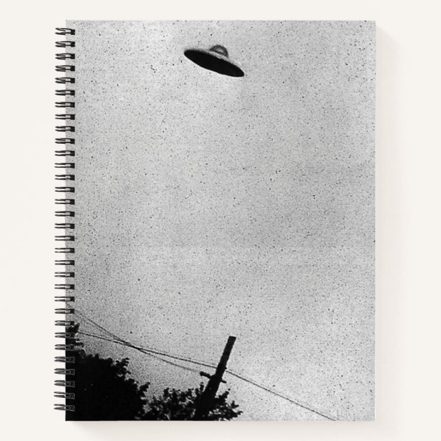 UFO Alien Extraterrestrial Spacecraft Top Secret Notebook (Front)