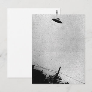 UFO Alien Extraterrestrial Spacecraft Top Secret Postcard