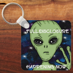 UFO Alien Full Disclosure  Keychain