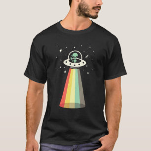 Ufo Alien Galaxy Retro Science Fiction Believer T-Shirt