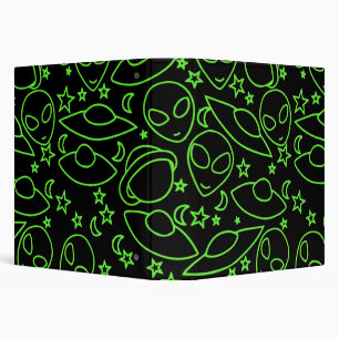 UFO Alien retro 90s UFOS Binder