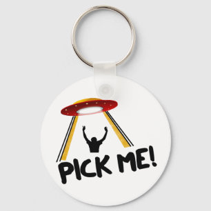 UFO Alien Ship - Pick Me! Keychain