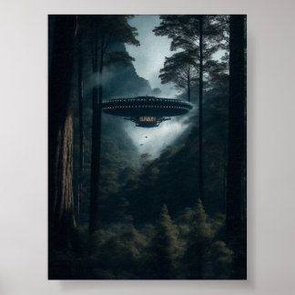 UFO Alien Space Digital Posters & Wall Art