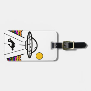 UFO alien spaceship abductee  Luggage Tag