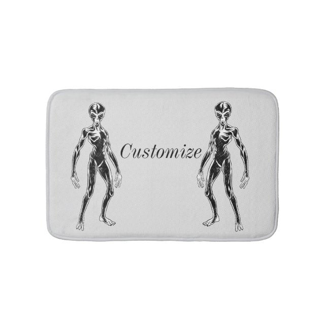 UFO Alien Thunder_Cove Bath Mat (Front)