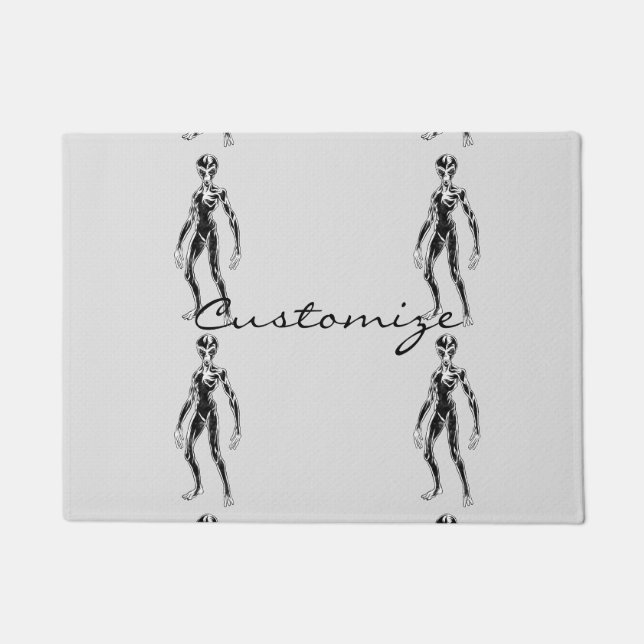 UFO Alien Thunder_Cove Doormat (Front)