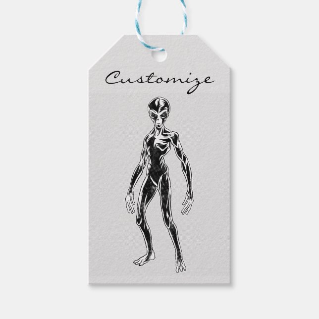 UFO Alien Thunder_Cove Gift Tags (Front)