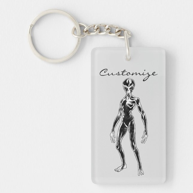 UFO Alien Thunder_Cove Keychain (Front)