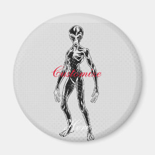 UFO Alien Thunder_Cove Magnet