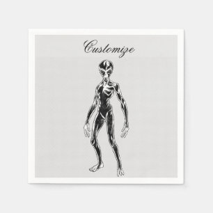 UFO Alien Thunder_Cove Napkin