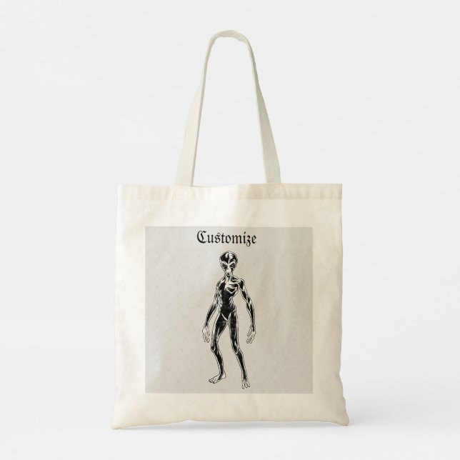 UFO Alien Thunder_Cove Tote Bag (Back)