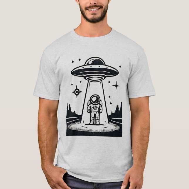 UFO Astronaut -  Alien Encounter T-Shirt (Front)