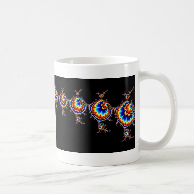 Ufo Attack - Fractal Art Coffee Mug (Right)