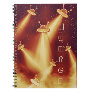 UFO Attack on Mars - Sci-Fi Alien Notebook