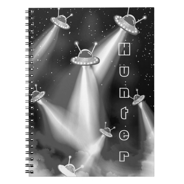 UFO Attack on Mercury - Sci-Fi Notebook (Front)